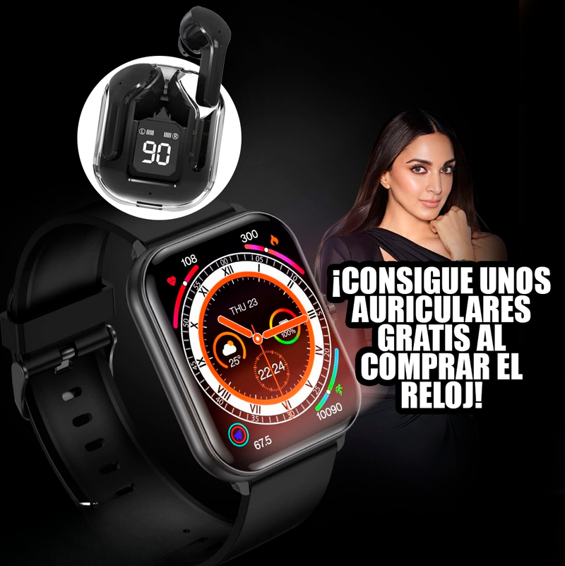 Reloj inteligente + 🎁 REGALO: Auriculares gratuitos