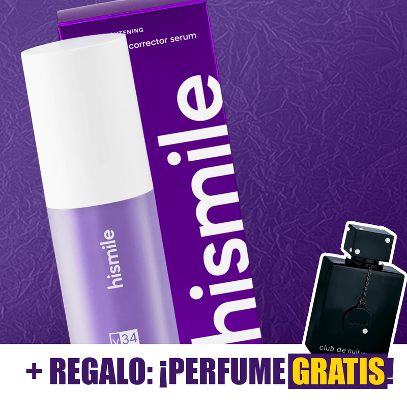 PASTA DENTAL BLANQUEADOR HISMILE + 🎁REGALO: ¡PERFUME "CLUB DE NUIT" GRATIS!